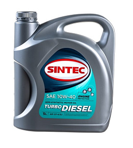 Масло моторное SINTEC TURBO DIESEL 10W40 CF-4/SJ 5л