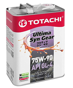 Масло трансмиссионное TOTACHI Ultima Syn Gear 75W90 4л синт