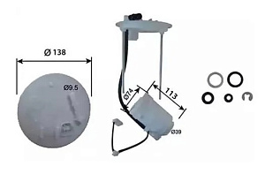 Фильтр топливный MITSUBISHI JS Asakashi