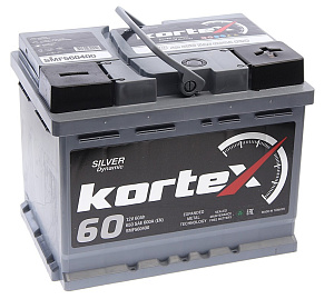 Аккумуляторная батарея KORTEX SILVER Dynamic 6СТ 60 обр. 242х175х190 Турция