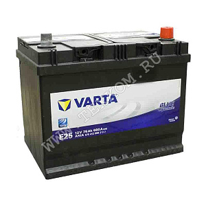 Аккумуляторная батарея VARTA 6СТ75з BD JIS прям, выс. 261х175х220