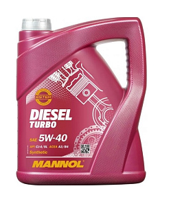 Масло моторное MANNOL DIESEL TURBO 5W40 синт. 5л