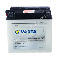 Аккумуляторная батарея VARTA МОТО18 FP +элек. YB18L-A 181х90х160 (ETN-518 015 018)