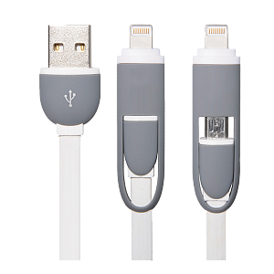 Кабель Micro USB/Lightning MICRO USB/LIGHTNING TO USB 1м ZIPOWER