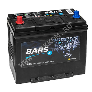Аккумуляторная батарея BARS Asia 6СТ 50 VL АПЗ прям.тн.кл. 236х129х220 Казахстан (JIS-65B24R)