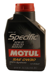Масло моторное MOTUL SPECIFIC 506.01 0W30 1л. синт.