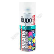 Автоэмаль KUDO флуоресцентная белая 520мл