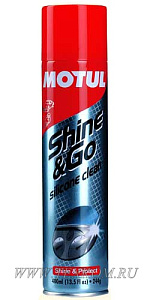 Полироль MOTUL панели приборов Shine & GO 0,4л.