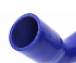 Патрубок ГАЗель Next дв.CUMMINS 2.8 радиатора нижний синий силикон MEGAPOWER