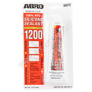 Герметик ABRO силиконовый белый 310гр.