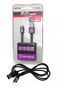 Кабель AVS micro USB(1м) MR-301