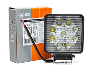 Фара противотуманная 10-30V и рабочего света,27W LED (110х140х42мм, 9 LED) AVTOELECTRICA