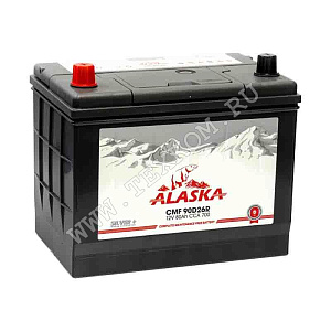 Аккумуляторная батарея ALASKA 6СТ80з прям нижнее крепление 258х170х218