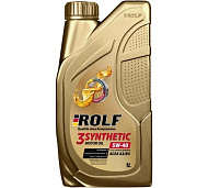 Масло моторное ROLF 3-SYNTHETIC 5W40 A3/B4 (пластик) синт. 1л