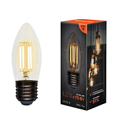 Лампа светодиод. филаментная REXANT Свеча CN35 9.5 Вт 950 Лм 2700K E27 прозрачная колба
