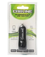 Адаптер авто. 1USB (1А) Carline черный