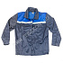 Костюм мужской "Аскет" летний куртка, брюки т-синий с васильком и СОП (48-50, 170-176)