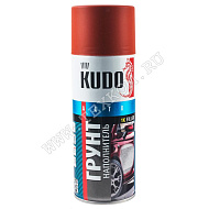 Грунт-наполнитель KUDO 1K акриловый красно-коричневый 520мл.
