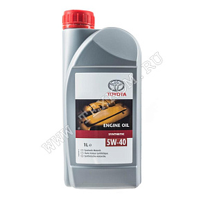 Масло моторное TOYOTA MOTOR OIL 5W40 синт 1л.