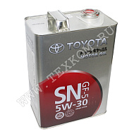 Масло моторное TOYOTA MOTOR OIL SN/CF 5W30 4л. Ж/Б(0888013705)