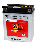 Аккумуляторная батарея BANNER BIKE Bull 12+элект YB12A-A 134х80х160 Австрия (ETN-512 011 012)