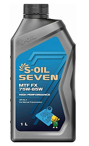 Масло трансмиссионное S-OIL SEVEN MTF FX 75W-85W 1л