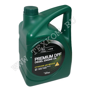 Масло моторное Hyundai Premium DPF Diesel Engine Oil 5W30 C3 синт.6л