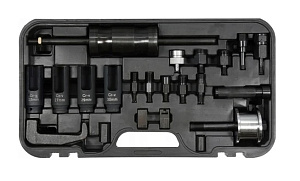 Съемник форсунок с ударным молотком 22 предмета (пластиковый кейс)