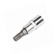 Головка торцевая TORX 1/4" х T30H 37мм с отверстием JTC