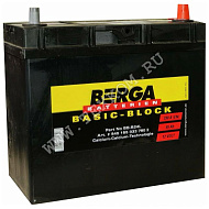 Аккумуляторная батарея BERGA 6СТ45 обр. Basic Block BB-B24LS 238х129х227 (ETN-545 156 033)