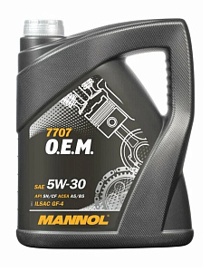 Масло моторное MANNOL O.E.M. Ford, Volvo 5W30 синт. 5л (мет)