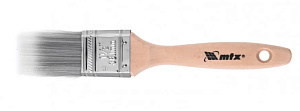 Кисть плоская Platinum 1.5", искусственная щетина, деревянная ручка MATRIX