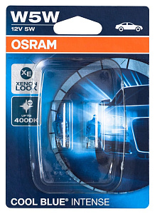 Лампа 12V W5W +20% COOL BLUE INTENSE HALOGEN бл2шт OSRAM