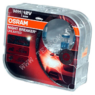 Лампа 12V H11 (55) PGJ19-2+110% Night Breaker Unlimited 2шт 12V Osram