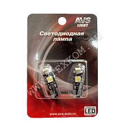 Лампа 12V C003A T10 (W2.1x9.5D) CANBUS 3SMD 5050, блистер 2 шт (белый)