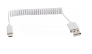 Кабель USB microUSB 1.5M белый REXANT