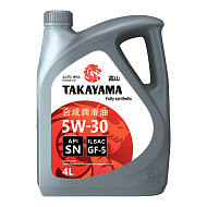 Масло моторное TAKAYAMA 5W30 API SN GF-5 (пластик) синт. 4л