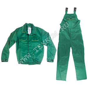 Костюм мужской "Докар" летний куртка, п/к зеленый с лимонным (48-50, 182-188)