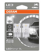 Лампа 12V W21W LED STANDART COOL WHITE бл-2шт OSRAM
