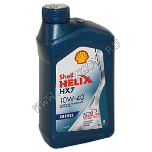 Масло моторное SHELL HELIX HX-7 DIESEL 10W40 CF 1л п/синт.