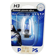 Лампа 12V H3 (55) PK22s Blue Vision Ultra 12V Philips