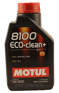 Масло моторное MOTUL 8100 Eco-clean Plus С1 5w30 синт 1л