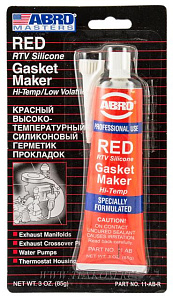 Герметик ABRO прокладок высокотемп. красный 85г.