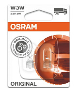 Лампа 24V W3W (W2.1*9.5d) бл-2шт OSRAM