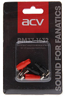 Клемма акустическая 4,8мм 12-10AWG ACV RM37-1432 блистер 4шт (2красных+2чёрных)