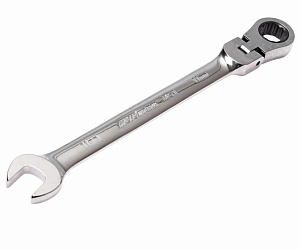 Ключ комбинированный трещоточный с подвижной головкой 11мм JTC /1/12/120