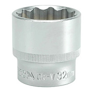 Головка торцевая 32 1/2" CV короткая 12 гранная YATO