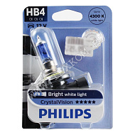 Лампа 12V HB4/9006 (55) P22d Cristal Vision 12V PHILIPS