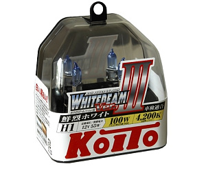 Лампа Н1 12Vx55W (100W) Koito Whitebeam к-кт KOITO