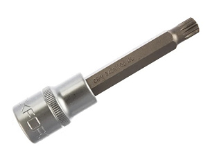 Головка-бита SPLINE М9 1/2" (L-100мм) ROCKFORCE